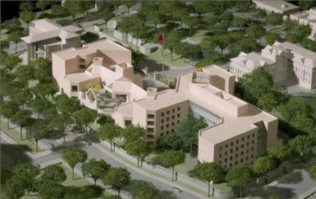 在美国在建的大使馆，是驻外规模最大的