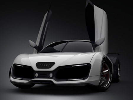 奥迪新车型RS7剪刀门概念车_敬文龙_新浪博客