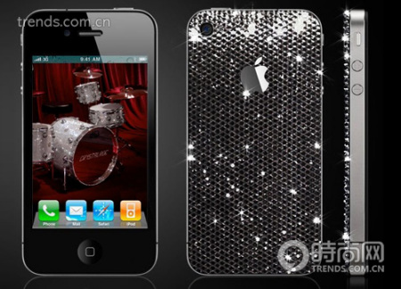 1500颗施华洛世奇镶钻iPHONE 4