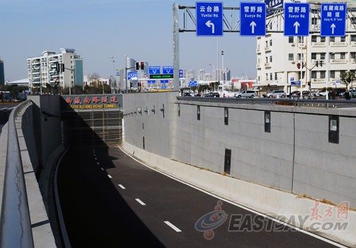 军工路隧道东线(浦西到浦东)明天通车