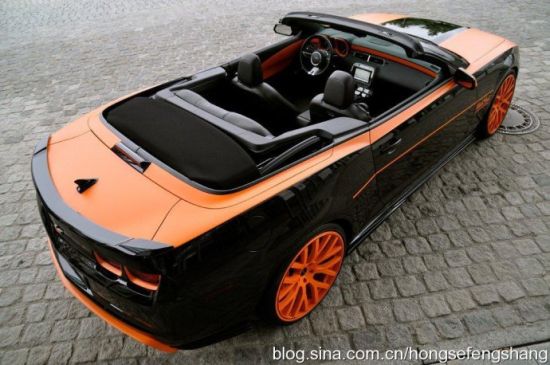 德国改装厂推出雪佛兰科迈罗SS橙黑色敞篷改装版_汽车频道_新浪上海_新浪网