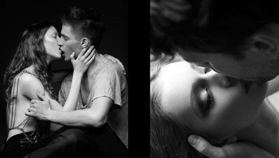 超模激情挑逗 演绎浪漫<em>性感kiss</em>镜头_新浪上海