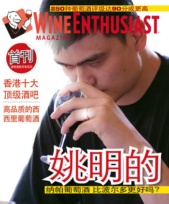 葡萄酒爱好者杂志首期中文版封面
