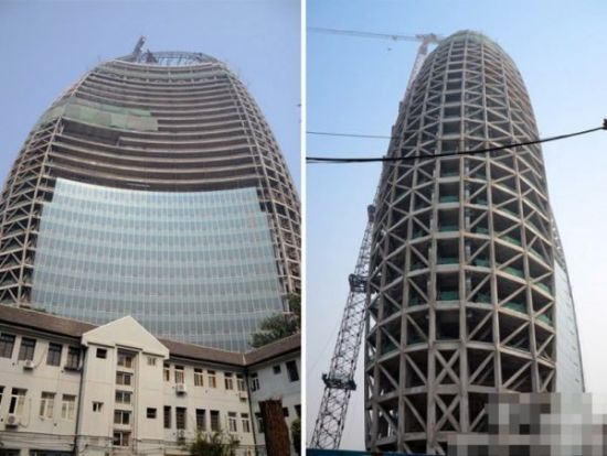 网络又沸腾了 人民日报新楼这造型也太奇葩了(图)