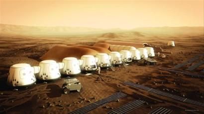 火星永久定居点外部效果图 /采访对象供图 火星永久定居点外部效果图 /采访对象供图