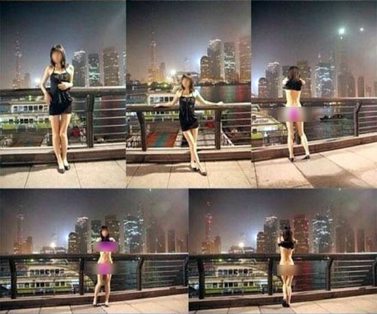 上海闹市裸拍<em>女 暴露狂</em>露阴癖闹大了(4)_新浪上