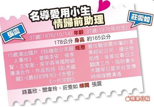 张震 大婚 请李安 嘉宾阵容堪比 金马奖 _新浪上海