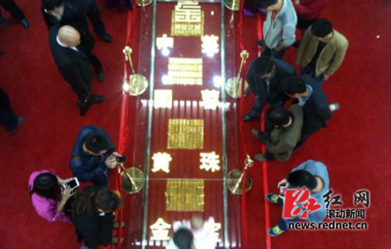 长沙土豪金大道亮瞎眼(图)