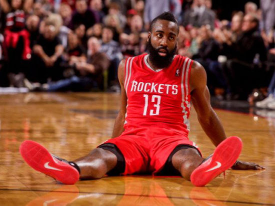 哈登假摔被罚5000美元 假摔被罚第1人(图)