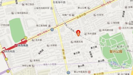 红标处为事发地大概地理位置。 红标处为事发地大概地理位置。