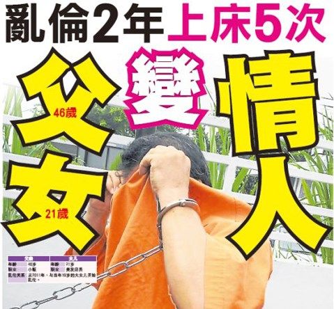 华裔<em>父女</em>变情人 乱伦达2年发生5次性关系(图)_