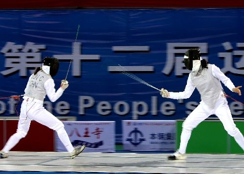 女子花剑团体：天津队夺得金牌