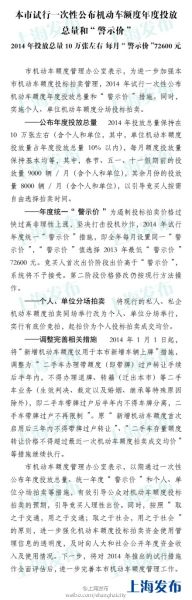 2014年上海车牌拍卖新政 2014年上海车牌拍卖新政