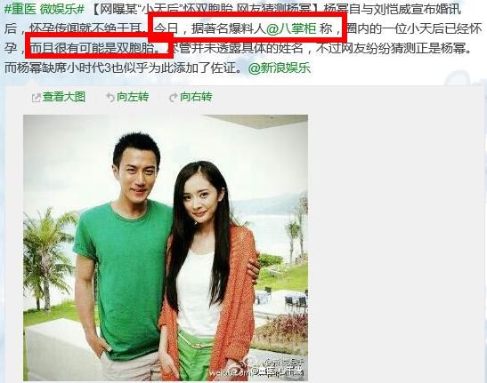  杨幂怀双胞胎  小天后怀孕炸开了锅(图)(4)_新浪