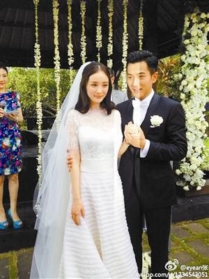 杨幂刘恺威结婚照