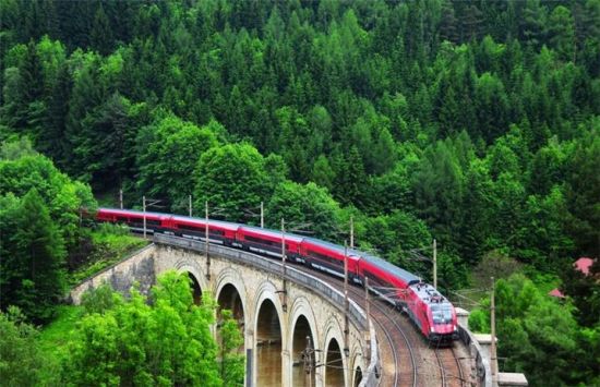 世界上最美的10条铁路:奥地利赛默林铁路线等