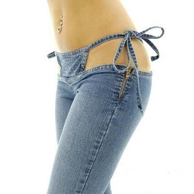 堪称史上最性感 比基尼牛仔裤横空出世_新浪上