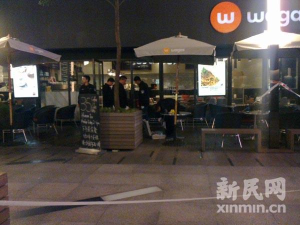 港汇广场突发命案 男子露天餐厅用餐被杀(组图