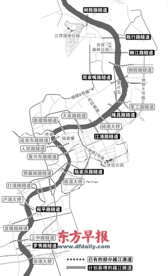 上海中心城区再挖九条越江隧道,总数达到27条