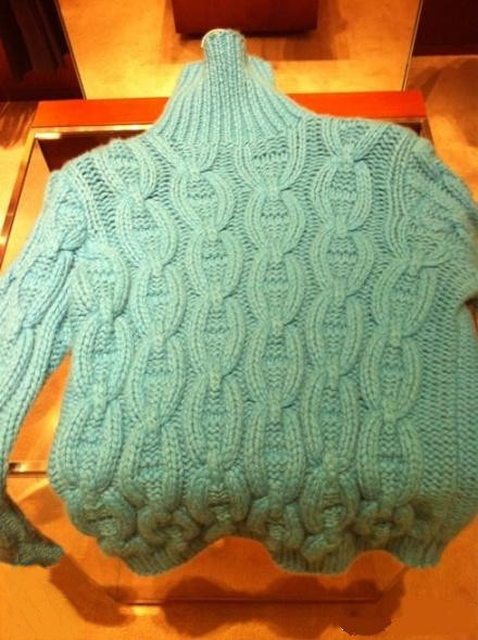 爱马仕时尚<em>毛衣</em>售价三万 <em>款式</em>与20年前粗棒针