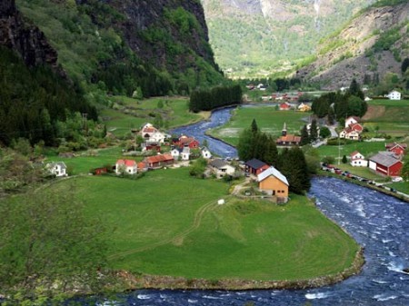 挪威乡村风景图片