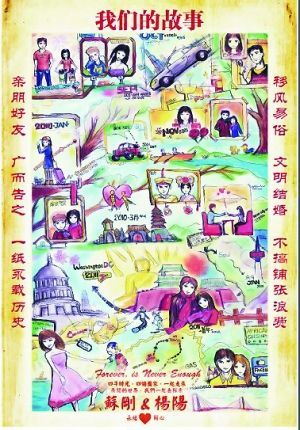 小夫妻在报纸上登漫画广告代替婚礼 小夫妻在报纸上登漫画广告代替婚礼