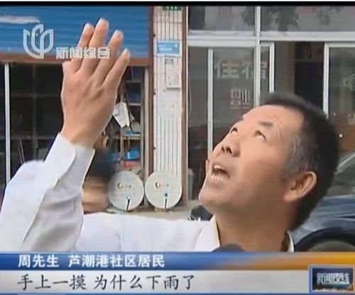 芦潮港下起"粪便雨" 芦潮港下起"粪便雨"